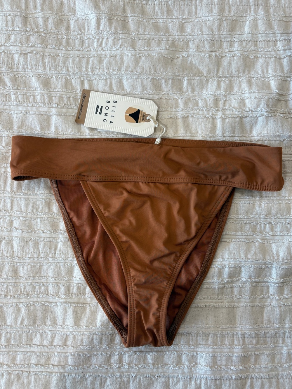 NWT Billabong Sol Searcher Aruba Women's Brown Bikini Bottom